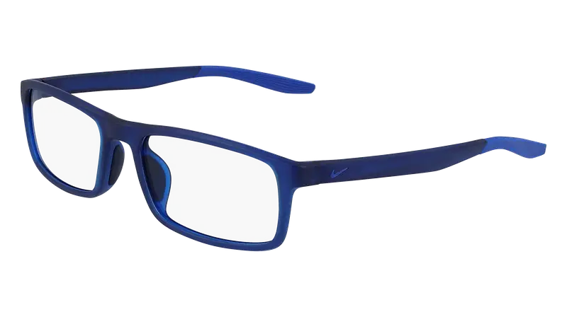 Nike Unisex NIKE 7119 401 Montature da vista Bio-iniettato Blu Squadrata Normale Fotocromatiche