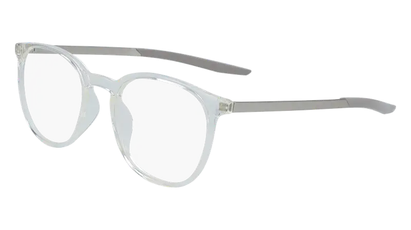 Nike Unisex NIKE 7280 901 Montature da vista Plastica Trasparente Geometrica Normale Fotocromatiche