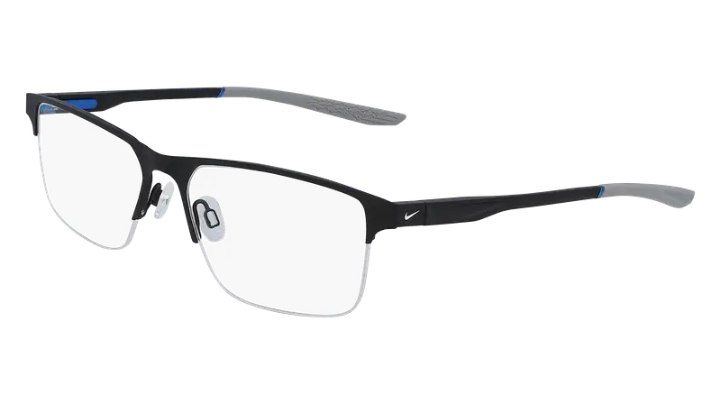 Nike Unisex NIKE 8045 004 Montature da vista Metallo Nero/Grigio  Squadrata  Fotocromatiche