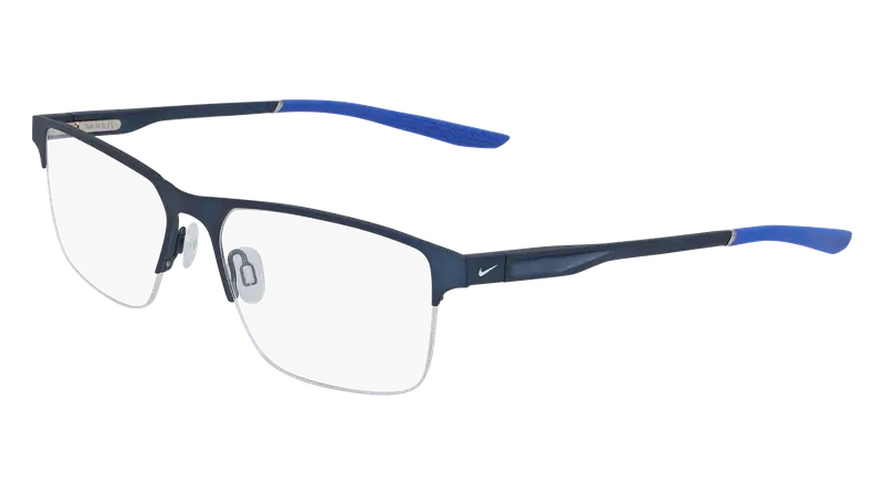 Nike Unisex NIKE 8045 416 Montature da vista Metallo Blu Squadrata Fotocromatiche