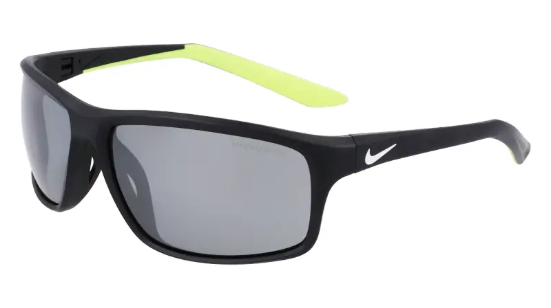 Unisex NIKE ADRENALINE 22 DV2372 011 Occhiali da sole Bio-iniettato Nero Argento Squadrata Normale Fotocromatiche