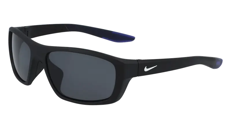 Nike Unisex NIKE BRAZEN BOOST FJ1975 010 Occhiali da sole Plastica Nero-opaco Grigio Squadrata Normale