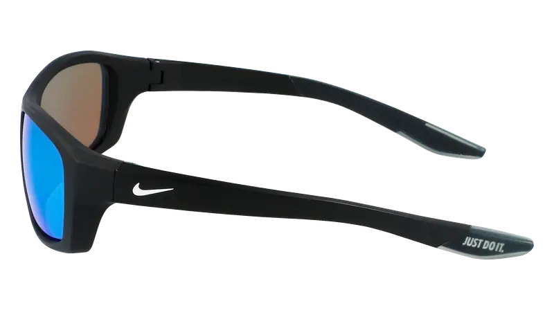 Nike Unisex NIKE BRAZEN BOOST M FJ1978 451 Occhiali da sole Plastica Blu opaco Verde Squadrata Specchiate Normale miniatura 2