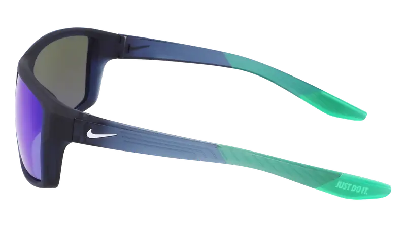 Nike Unisex NIKE BRAZEN SHADOW FJ1985 010 Occhiali da sole Plastica Nero-opaco Grigio Squadrata Normale miniatura 2