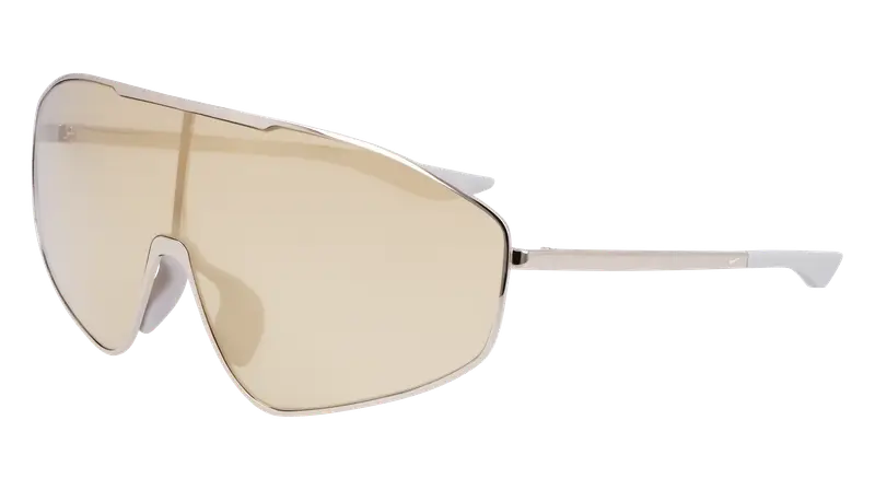 Nike Unisex NIKE ECHO SHIELD 2 IF0986X 015 Occhiali da sole Metallo Argento Oro Maschera Normale Specchiato