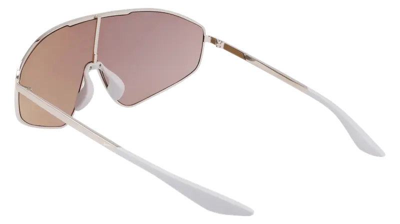 Nike Unisex NIKE ECHO SHIELD 2 IF0986X 015 Occhiali da sole Metallo Argento Oro Maschera Normale Specchiato miniatura 3