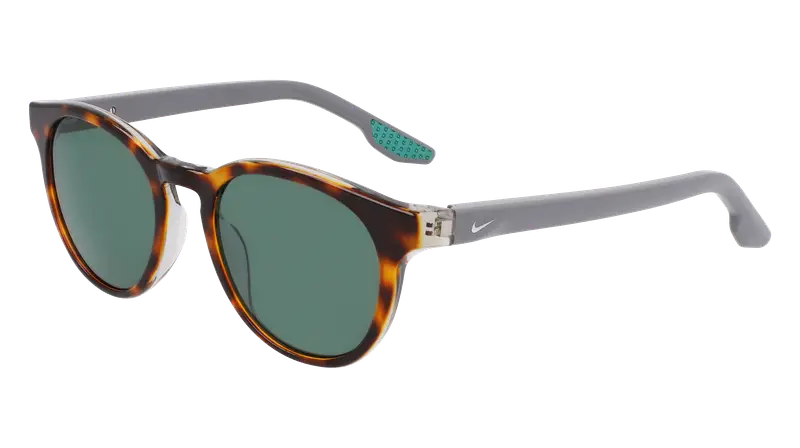 Nike Unisex NIKE ECLIPSE DAWN EV24046 243 Occhiali da sole Acetato Havana Verde Rotonda Normale