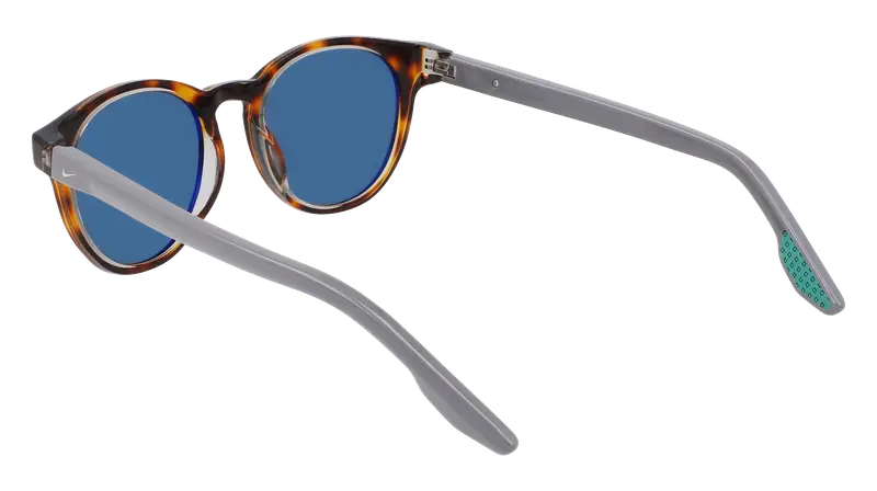 Nike Unisex NIKE ECLIPSE DAWN EV24046 243 Occhiali da sole Acetato Havana Verde Rotonda Normale miniatura 3