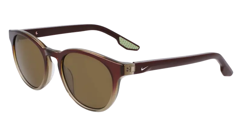 Nike Unisex NIKE ECLIPSE DAWN EV24046 602 Occhiali da sole Acetato Marrone Verde Rotonda Normale