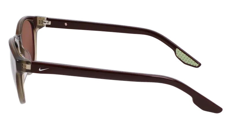 Nike Unisex NIKE ECLIPSE DAWN EV24046 602 Occhiali da sole Acetato Marrone Verde Rotonda Normale miniatura 2