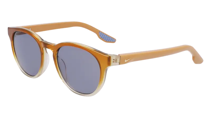 Nike Unisex NIKE ECLIPSE DAWN EV24046 725 Occhiali da sole Acetato Marrone Blu Rotonda Normale