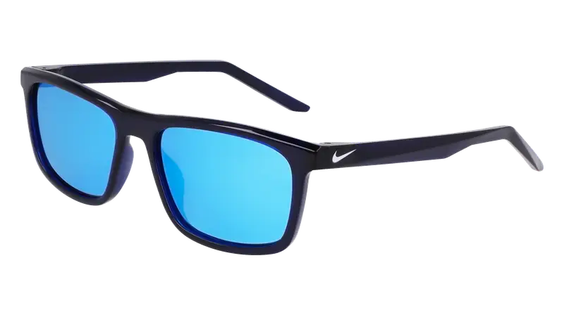 Nike Unisex NIKE EMBAR P FV2409 410 Occhiali da sole Plastica Blu Navy Blu Squadrata Polarizzata Polarizzata