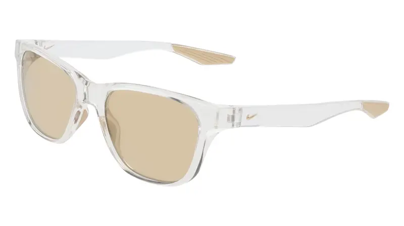 Unisex NIKE EXPLORE SWAY IO0102X 975 Occhiali da sole Bio-iniettato Trasparente Oro Squadrata Specchiate