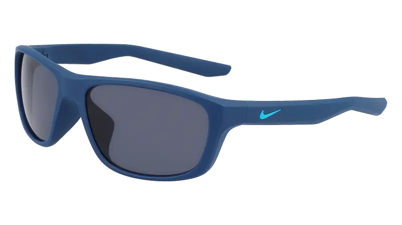 Nike Unisex NIKE LYNK FD1806 409 Occhiali da sole Bio-iniettato Blu Grigio scuro Squadrata Normale Fotocromatiche