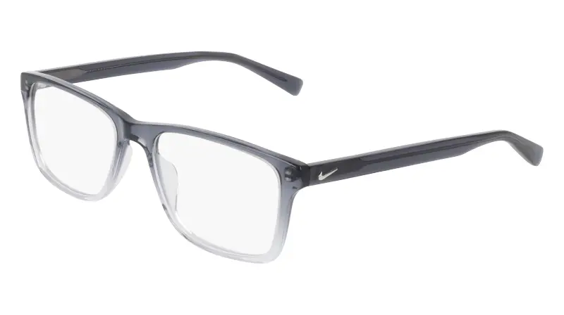 Unisex Nike NIKE 1000 029 Montature da vista Acetato Grigio Squadrata Normale