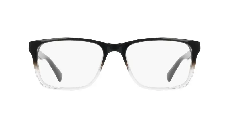 Unisex Nike NIKE 1000Y 010 Montature da vista Acetato Nero Squadrata Normale miniatura 2