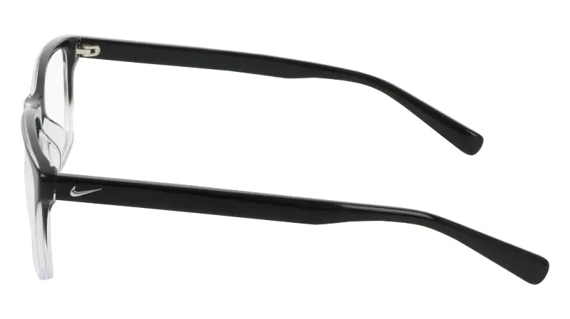 Unisex Nike NIKE 1000Y 010 Montature da vista Acetato Nero Squadrata Normale miniatura 3