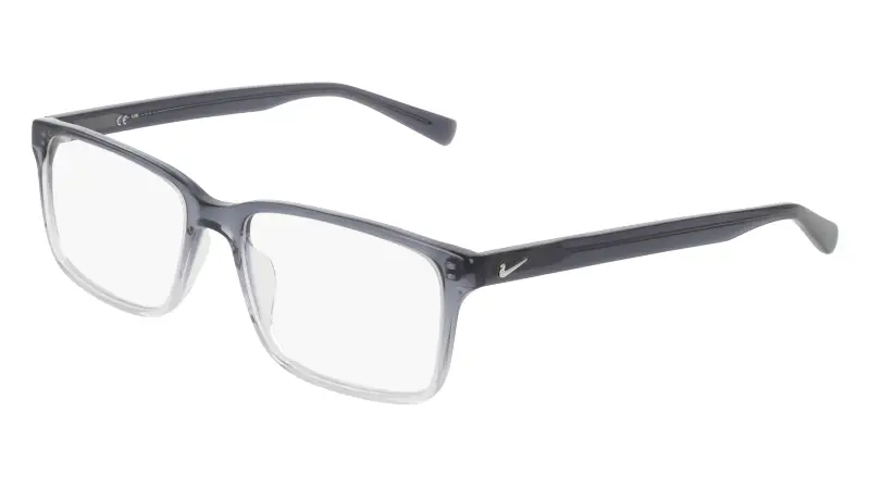 Unisex Nike NIKE 1001 029 Montature da vista Acetato Grigio Squadrata Normale