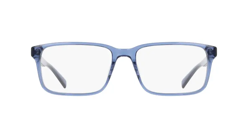 Unisex Nike NIKE 1001 425 Montature da vista Acetato Blu Squadrata Normale miniatura 2