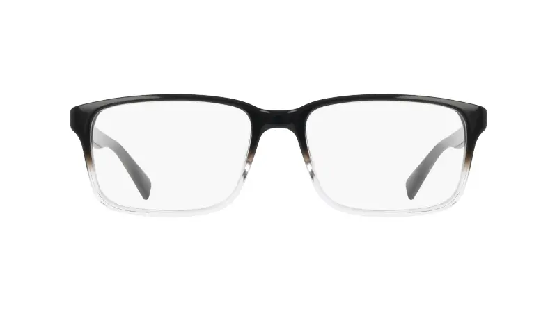 Unisex Nike NIKE 1001Y 010 Montature da vista Acetato Nero Squadrata Normale miniatura 2