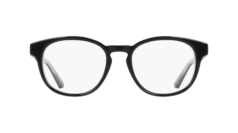 Unisex Nike NIKE 7182 010 Montature da vista Acetato Nero Rotonda Normale miniatura 2