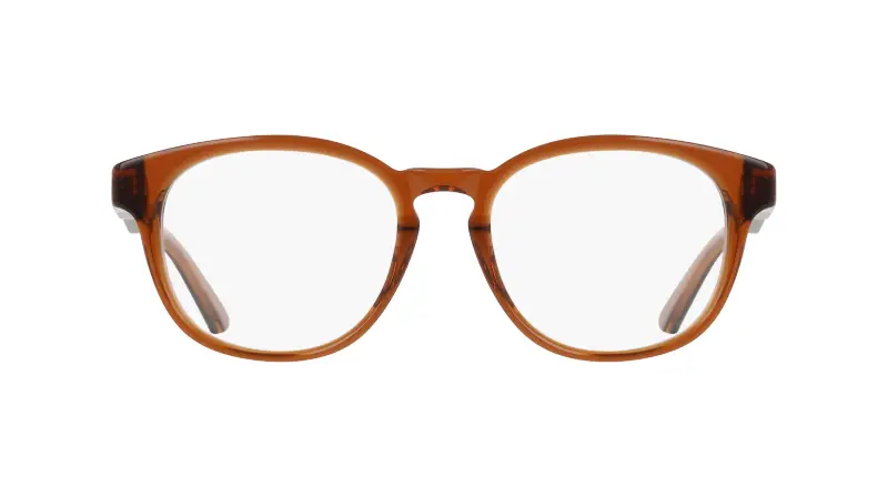 Unisex Nike NIKE 7182 219 Montature da vista Acetato Marrone Rotonda Normale miniatura 2