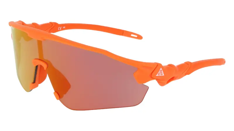 Unisex Nike NIKE ACG VISTA PEAK IQ9341X 819 Occhiali da sole Bio-iniettato Arancione Arancione Maschera Normale Specchiato