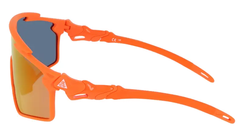 Unisex Nike NIKE ACG VISTA VERT IQ9346X 819 Occhiali da sole Bio-iniettato Arancione Arancione Maschera Normale Specchiato miniatura 3