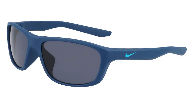 Unisex Nike NIKE LYNK N IU8025X 409 Occhiali da sole Bio-iniettato Blu Grigio Squadrata Normale