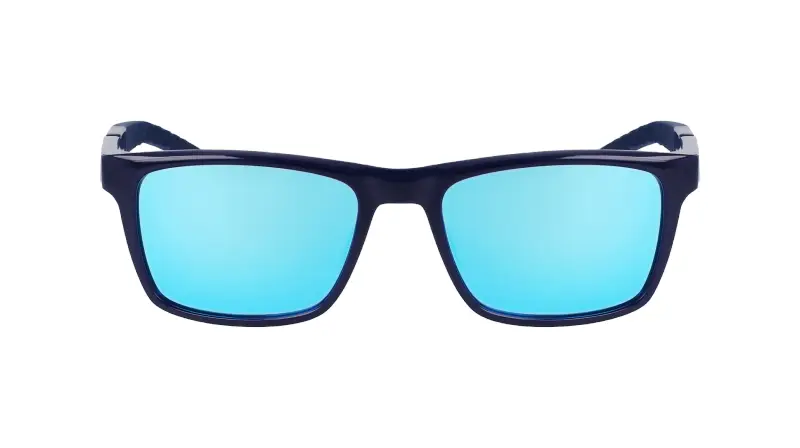 Unisex Nike NIKE RADEON 1 M N IU8093X 410 Occhiali da sole Bio-iniettato Blu Grigio Squadrata Normale miniatura 2