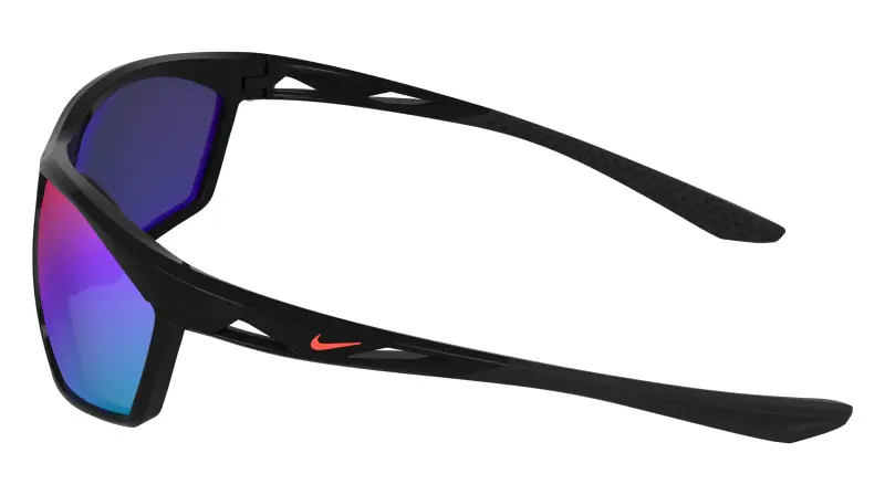 Unisex Nike NIKE WINDTRACK HEAT IQ7245X 010 Occhiali da sole Bio-iniettato Nero Grigio Squadrata Normale miniatura 3