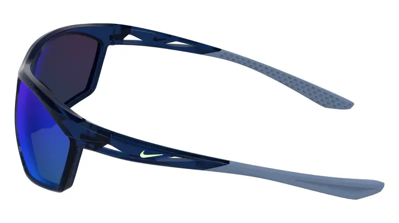 Unisex Nike NIKE WINDTRACK HEAT IQ7245X 410 Occhiali da sole Bio-iniettato Blu Squadrata Normale miniatura 3