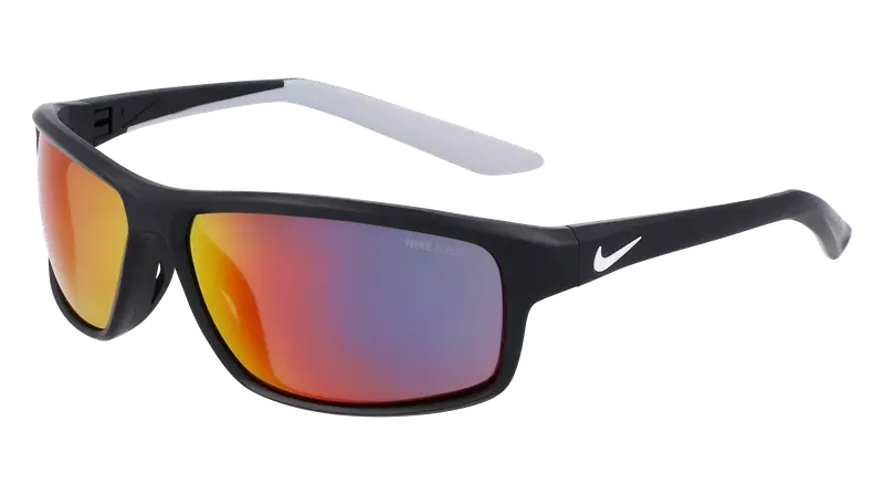 Nike Unisex NIKE RABID 22 E DV2152 010 Occhiali da sole Bio-iniettato Nero Grigio Squadrata Normale Fotocromatiche