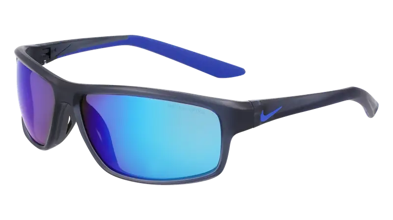 Nike Unisex NIKE RABID 22 M DV2153 021 Occhiali da sole Bio-iniettato Grigio Blu Squadrata Normale Specchiato