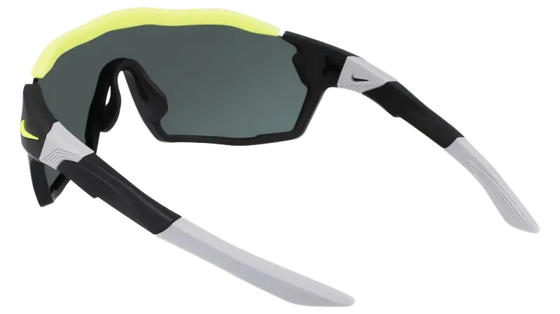 Nike Unisex NIKE SHOW X RUSH E DZ7369 010 Occhiali da sole Bio-iniettato Nero Grigio Maschera Normale Fotocromatiche miniatura 3