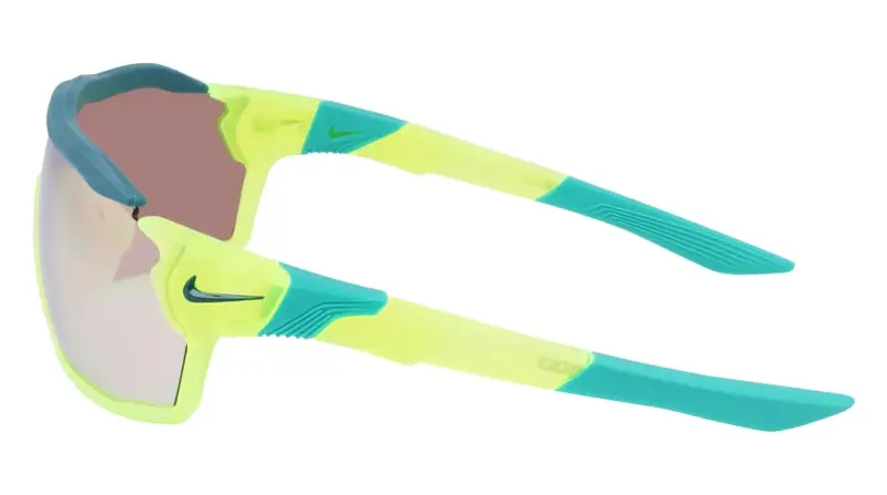 Nike Unisex NIKE SHOW X RUSH E DZ7369 702 Occhiali da sole Plastica Giallo Marrone Maschera Specchiate miniatura 2