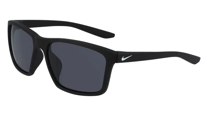Nike Unisex NIKE VALIANT FJ1996 010 Occhiali da sole Plastica Nero-opaco Grigio Squadrata Normale