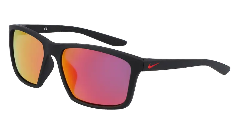 Nike Unisex NIKE VALIANT M FJ1998 16 Occhiali da sole Plastica Nero-opaco Grigio Squadrata Normale