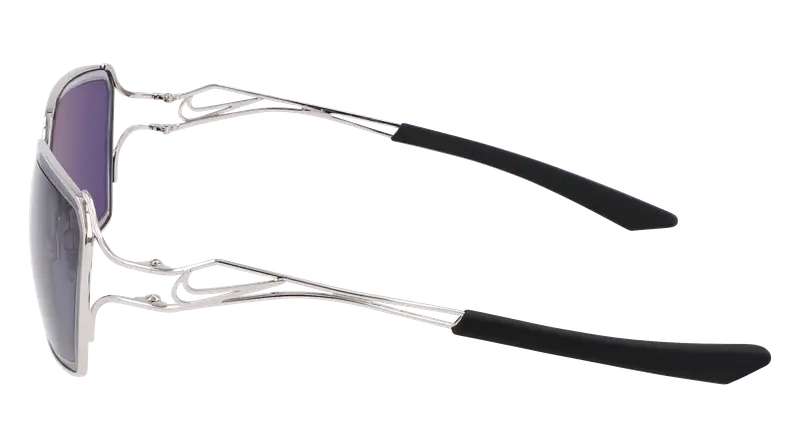 Nike Unisex NIKE VEIL PRISM EV24049 040 Occhiali da sole Metallo Argento Grigio Squadrata Normale miniatura 2