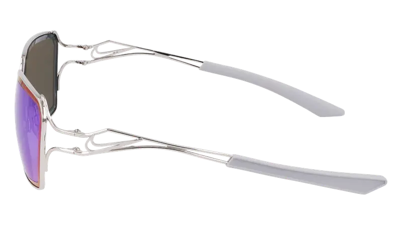 Nike Unisex NIKE VEIL PRISM EV24049 043 Occhiali da sole Metallo Verde Squadrata Normale Specchiato miniatura 2