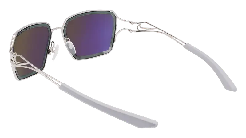 Nike Unisex NIKE VEIL PRISM EV24049 043 Occhiali da sole Metallo Verde Squadrata Normale Specchiato miniatura 3