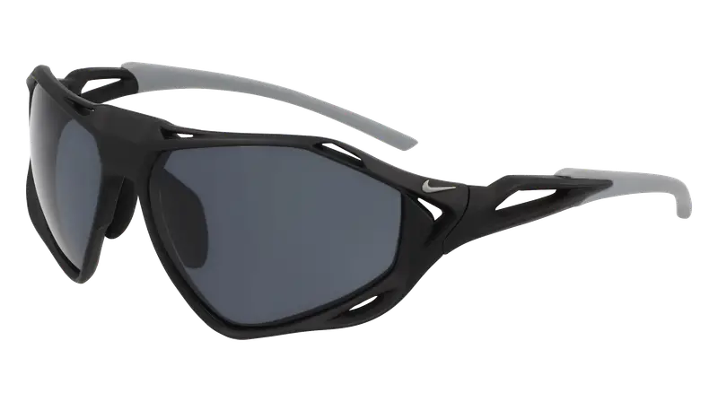 Nike Unisex NIKE ZEUS RISE IF1120X 010 Occhiali da sole Bio-iniettato Nero Grigio Squadrata Normale