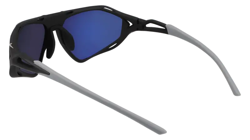 Nike Unisex NIKE ZEUS RISE IF1120X 010 Occhiali da sole Bio-iniettato Nero Grigio Squadrata Normale miniatura 3