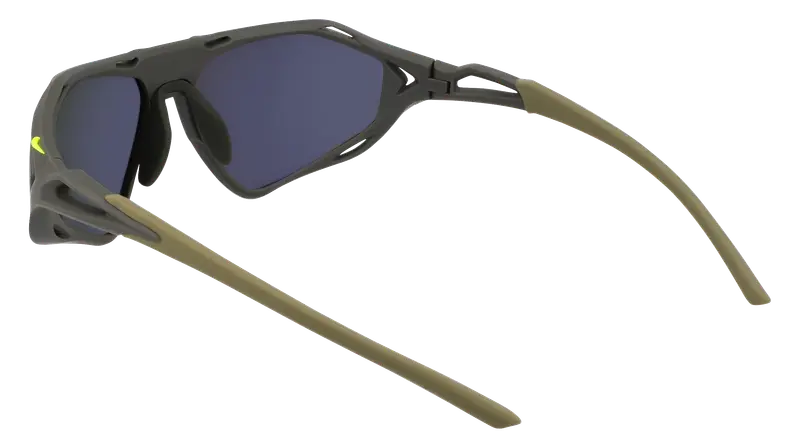 Nike Unisex NIKE ZEUS RISE IF1120X 355 Occhiali da sole Bio-iniettato Verde Verde Squadrata Normale miniatura 3