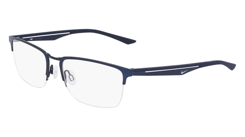 Nike Uomo NIKE 4313 410 Montature da vista Metallo Blu  Squadrata Normale Fotocromatiche