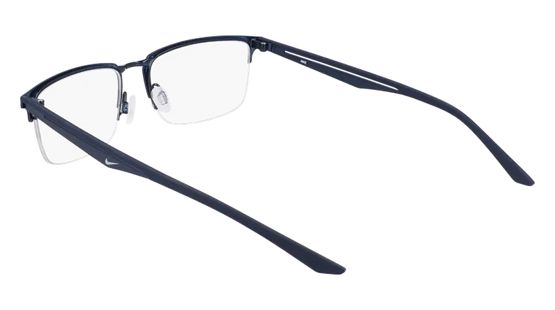 Nike Uomo NIKE 4313 410 Montature da vista Metallo Blu Squadrata Normale Fotocromatiche miniatura 3