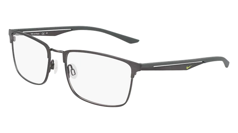 Nike Uomo NIKE 4314 73 Montature da vista Metallo Satinato grigio  Squadrata  Fotocromatiche