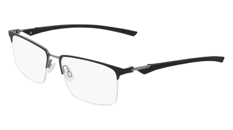 Nike Uomo NIKE 4318 001 Montature da vista Metallo Nero  Squadrata Normale