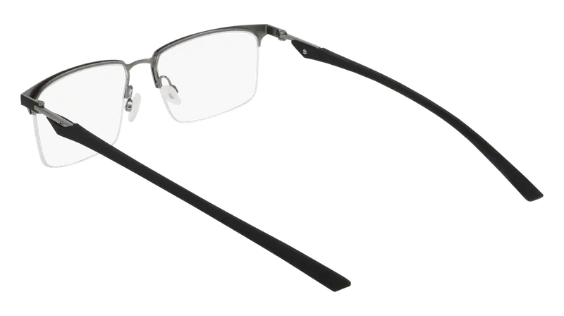 Nike Uomo NIKE 4318 001 Montature da vista Metallo Nero Squadrata Normale miniatura 3