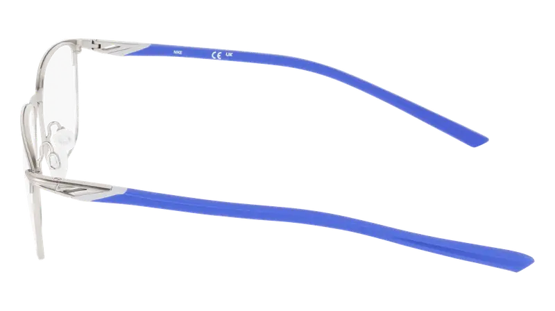 Nike Uomo NIKE 6066 411 Montature da vista Titanio Blu Squadrata Normale miniatura 2